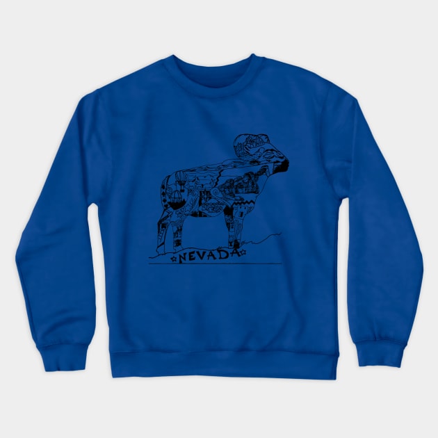 Home Means Nevada Crewneck Sweatshirt by zwaite3g